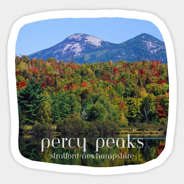Percy Peaks - Stratford, New Hampshire Sticker by MagpieMoonUSA